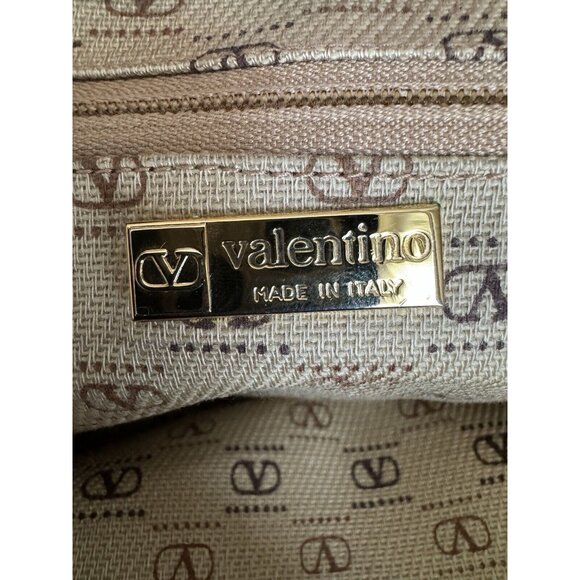 Vintage Valentino blue Suede Crossbody bag purse gold hardware - Picture 12 of 13